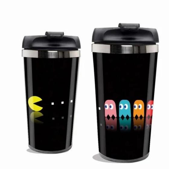 Imagem de Copo Térmico Viagem Pac Man Inox