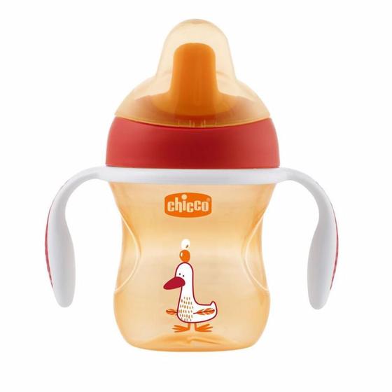 Imagem de Copo Training Cup 200 ml Chicco 6m+ Pato Laranja