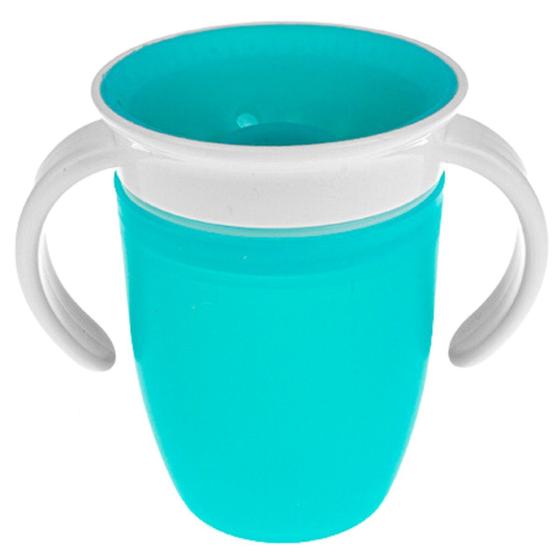 Imagem de Copo Transição Antivazamento Bebê Infantil Livre De Bpa 360 Sem Bico Rosa Azul Tampa Silicone Alimentar Baby Alimentação
