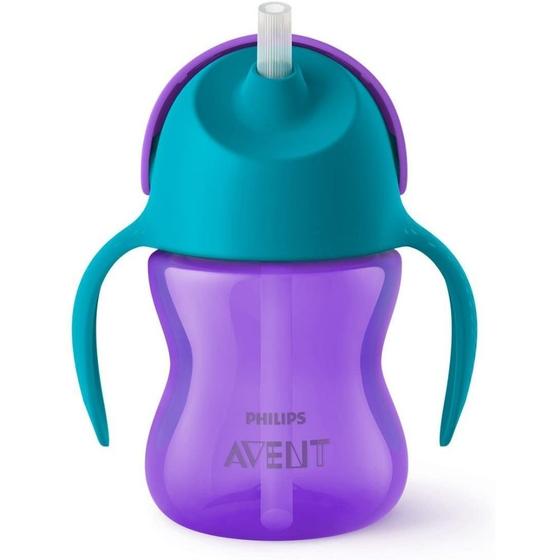 Imagem de Copo transição dinossauro 200ml 9m roxo e azul philips avent