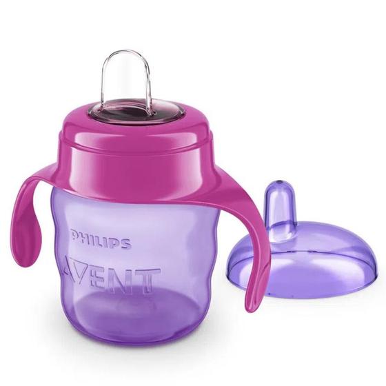 Imagem de Copo Transição Roxo Easy Sip com Bico de Silicone 6m+ Avent