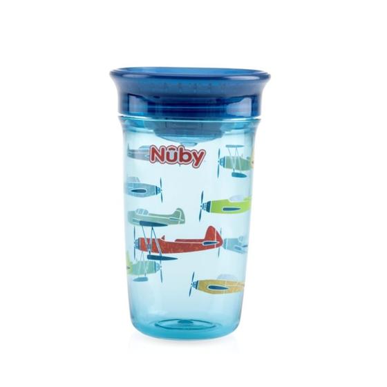 Imagem de Copo Tritan 360º 12+  300ml Azul - Nuby