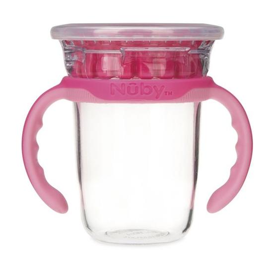 Imagem de Copo Tritan Inteligente 360º Com Alça Removível Menino Menina 240ml Nuby