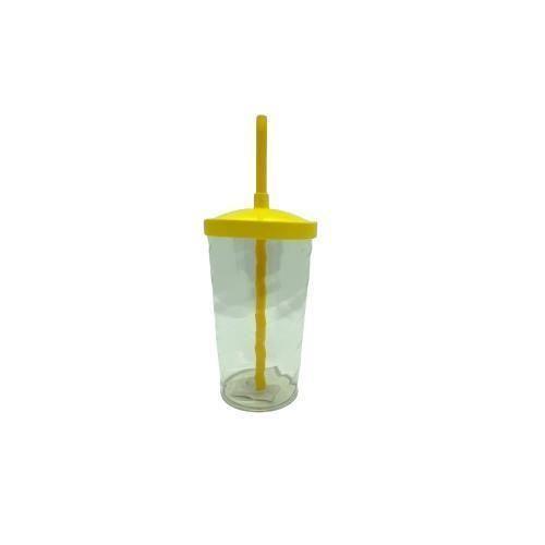 Imagem de Copo Twister Cristal Tampa Colorida 500Ml Amarelo C/100Un