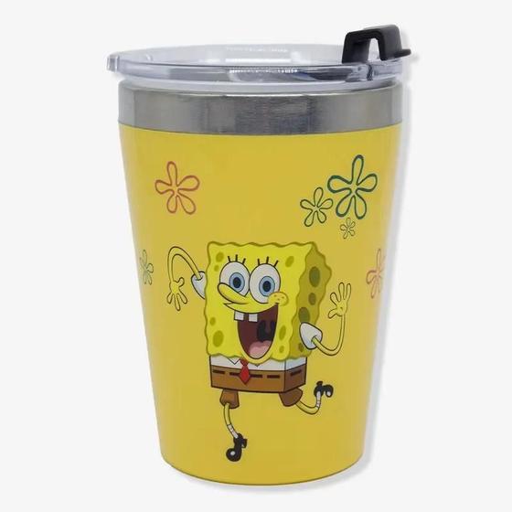 Imagem de Copo Viagem Snap 300ml Bob Esponja