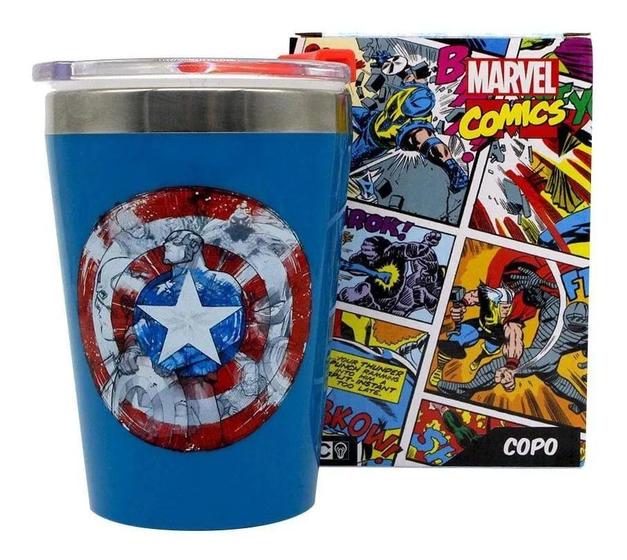 Copo Viagem Snap 300ml Capitao America Zona Criativa - Copos - Magazine ...