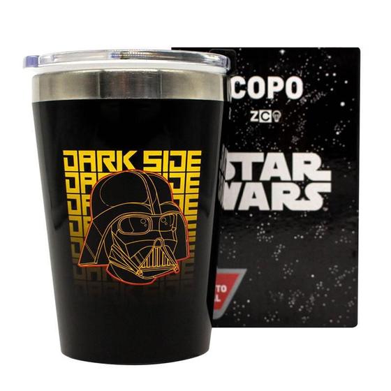 Imagem de Copo Viagem Snap Dark Geometric Darth Vader Star Wars 300Ml