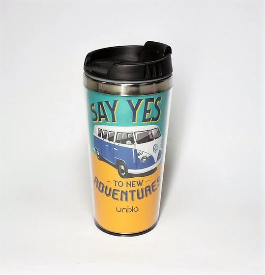 Imagem de Copo Viagem Térmico Kombi Say Yes To New Adventures 450ml