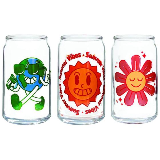 Imagem de Copo vidro good vibes 470ml ref 1591701