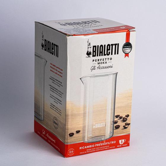 Copo Vidro Reposição French Press Bialetii 350ml Prensa Francesa