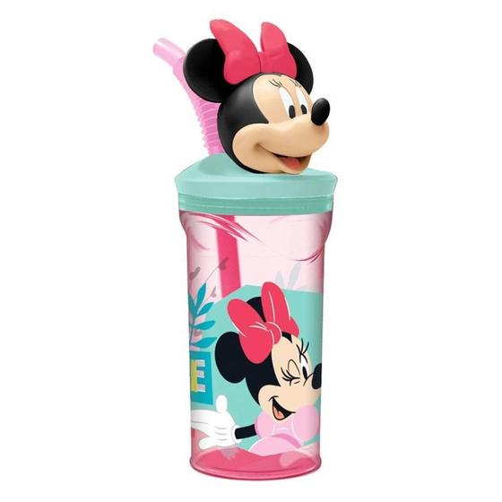 Imagem de Copo Yangzi 3d C/ Canudo Minnie 360ml Tl25c01