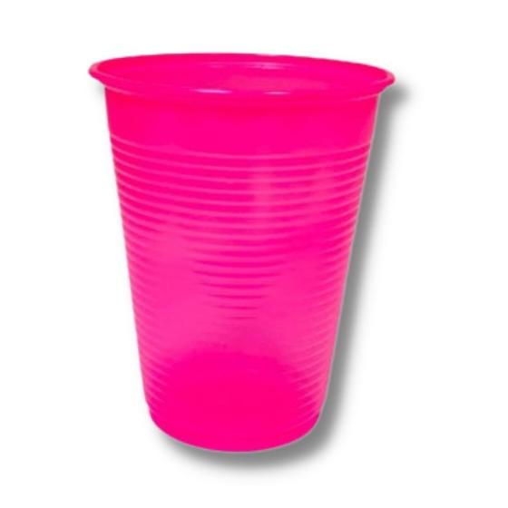 Imagem de Copos 200ml Plásticos Descartáveis Coloridos da Trik Trik Cor Pink C/ 2000 Un.