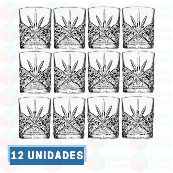 Imagem de Copos Baixo Uísque 330ML Esmeralda Drink Eventos 12 Unidades