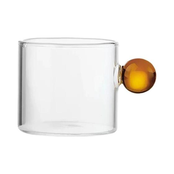 Imagem de Copos de Café Expresso de Vidro (100ml) com Alça - Ideal para Decoração de Mesa