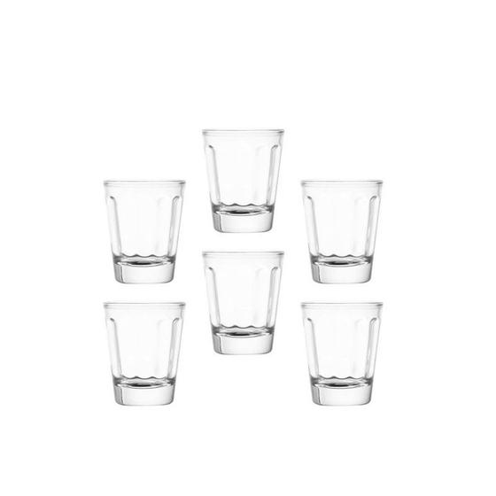 Imagem de Copos De Shots Coloridos  6 Peças - Cachaça Tequila Drink  Transparente