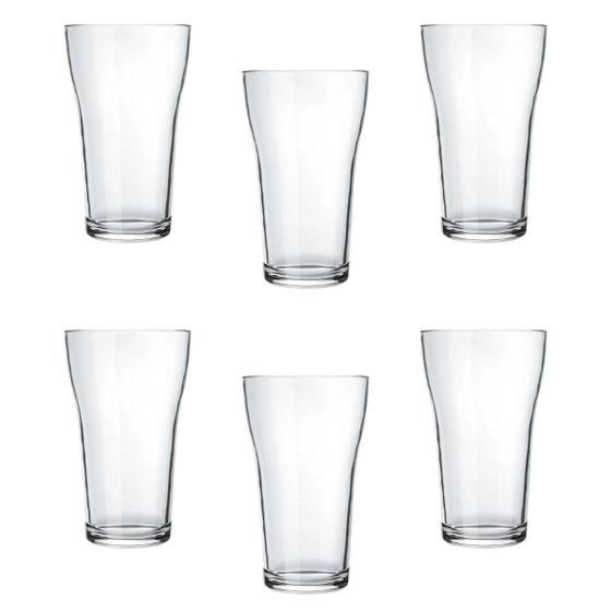 Imagem de Copos De Vidro Cerveja Chopp Boteco Bar 200ml 6 Unid Nadir