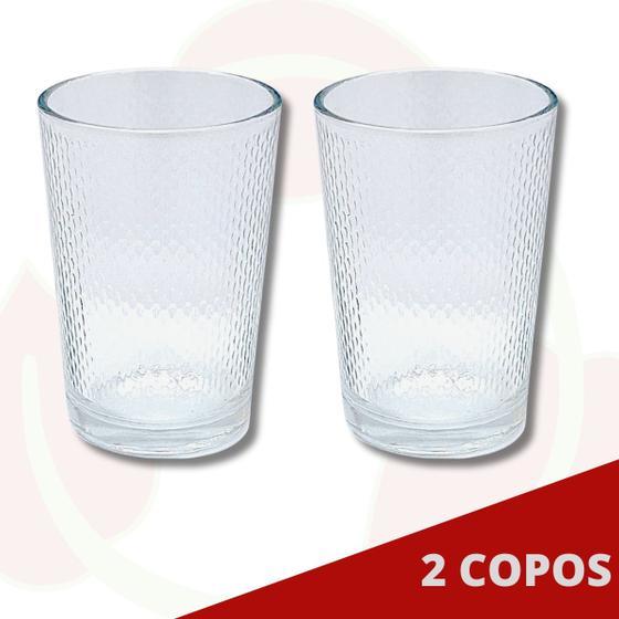 Imagem de Copos de Vidro Resistentes 200ML Transparente - 2Un