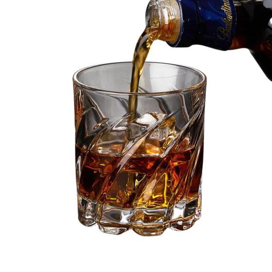 Imagem de Copos de Whisky vidro Conjunto Linha Copacabana 330ml 2 Unidades