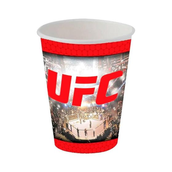 Imagem de Copos Descartáveis Ufc 300Ml Com 8Un Festcolor