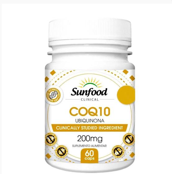 Imagem de COQ 10 Ubiquinona 200mg 60 Caps. - Sunfood