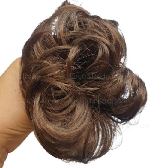 Imagem de Coque Grego Aplique Sintético Rabico coque de cabelo volume