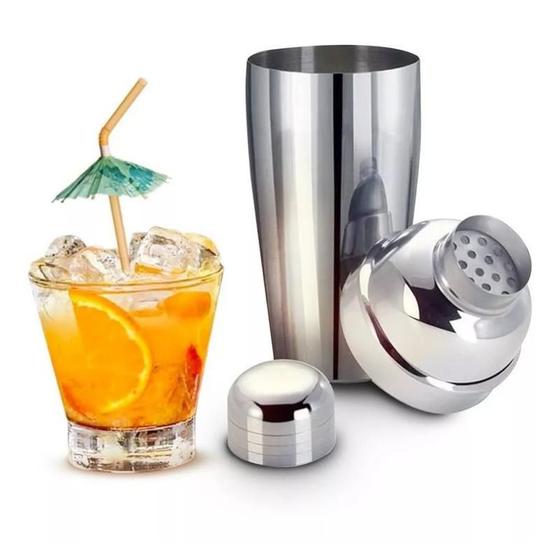 Imagem de Coqueteleira Inox 750 Ml Drinks e Caipirinhas Conjunto Coquetel Misturador Frutas Universal