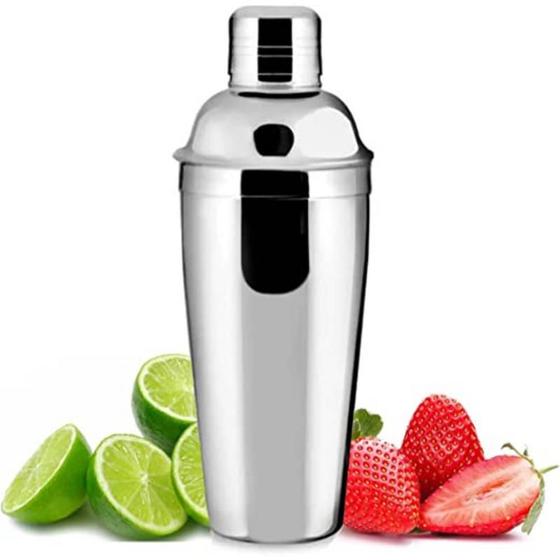 Imagem de Coqueteleira Inox 750 Ml Drinks e Caipirinhas Simples Gelo Vodka Casa Eventos Festas Casamento