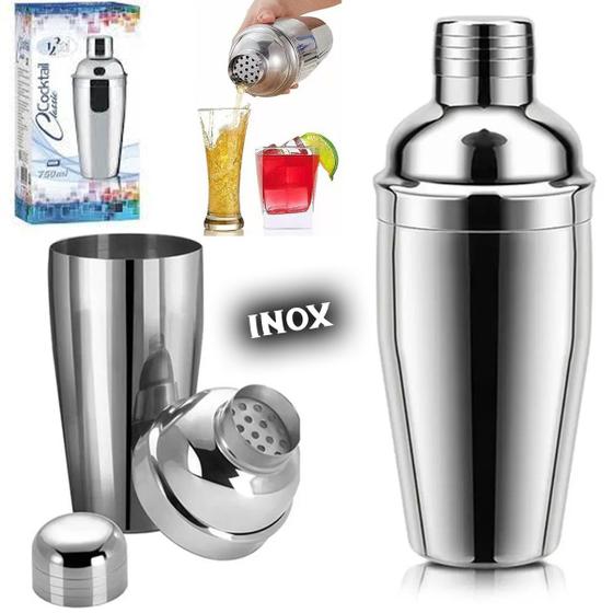 Imagem de Coqueteleira Inox Profissional Gourmet 500ml Bebida Drink