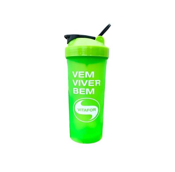 Imagem de Coqueteleira Viver Bem Logo Vitafor (600ml) - Cor Verde