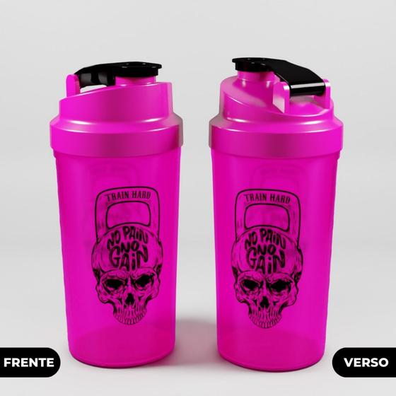 Imagem de Coqueteleiras Femininas - Shaker Academia 600ml Com MixBall - Anti Vazamento 