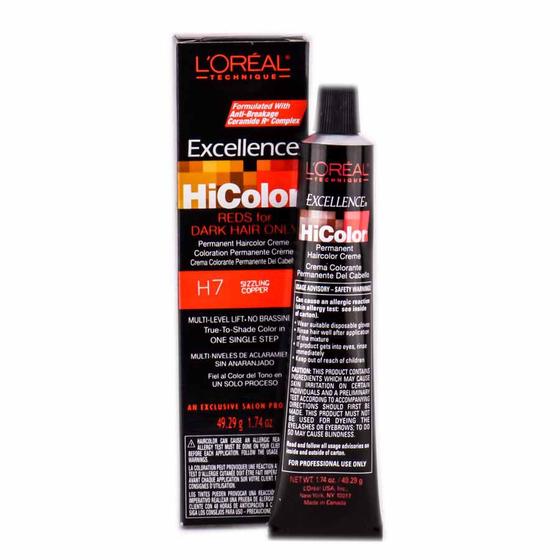 Imagem de Cor de cabelo L'Oreal Technique Excellence HiColor H7 Sizzling 