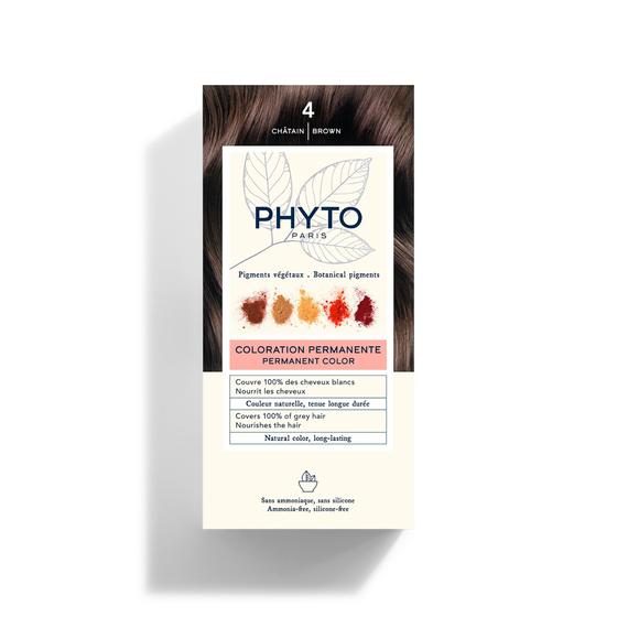 Imagem de Cor de cabelo PHYTO Phytocolor Permanent 4 Brown 12 mL sem amônia