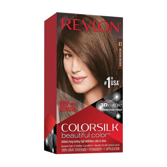 Imagem de Cor de cabelo Revlon ColorSilk Beautiful Color 41 Medium Brown