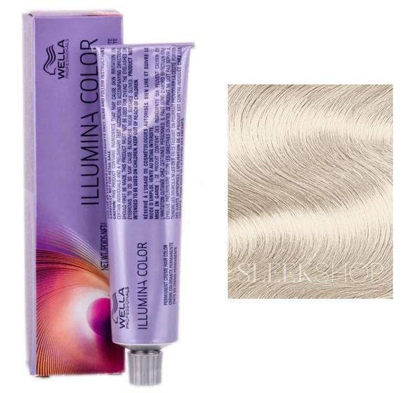 Imagem de Cor de cabelo Wella Illumina 10/69 Lightest Violet Cendre Blond