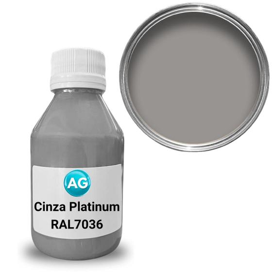 Imagem de Cor Sólida Cinza Platinum  AG - RAL7036