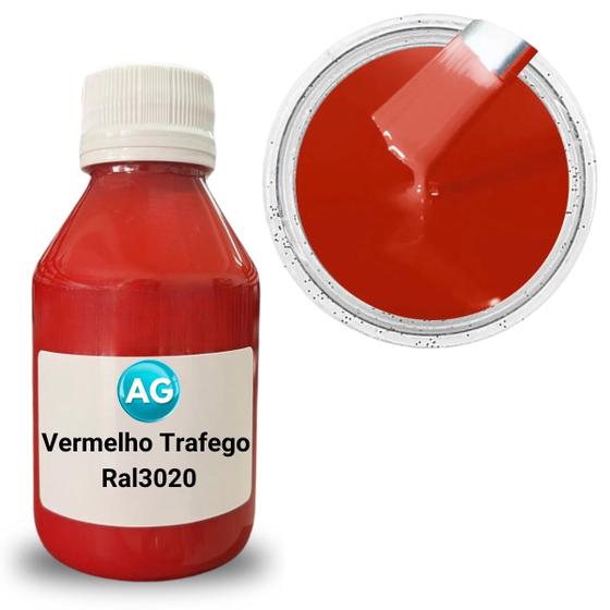 Imagem de Cor Sólida Vermelho Trafego  AG - RAL3020