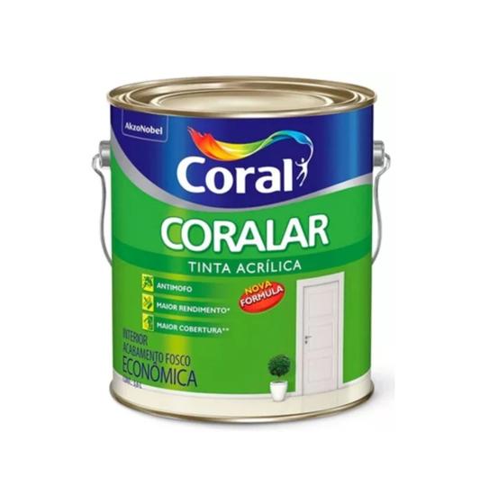 Imagem de Coral acrilico economico coralar branco gelo 3,6l