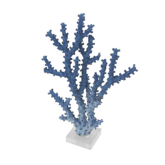 Imagem de Coral Decorativo Alto Azul com Base Transp.