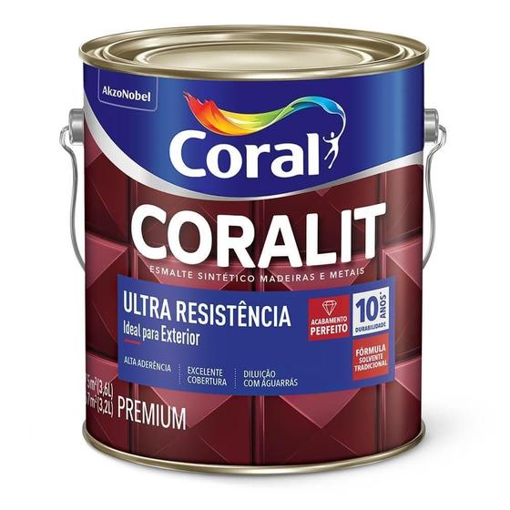 Imagem de Coralit Ultra Resistência Brilho Cinza Escuro 3,6L Coral