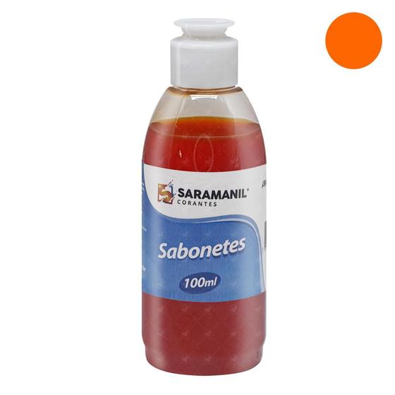 Imagem de Corante Cosmetico Sabonete Saramanil Laranja 100Ml