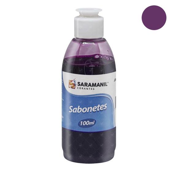 Imagem de Corante Cosmetico Sabonete Saramanil Lilás 100Ml