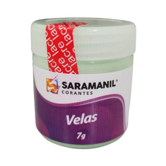 Imagem de Corante de Vela Verde Candy 7g Pó Saramanil Anilina A Óleo Tingimento Parafinas barra lentilha gel ceras pote