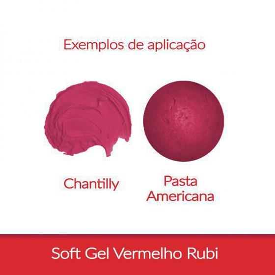 Imagem de Corante Em Gel Vermelho Rubi Confeitaria 25G Fab