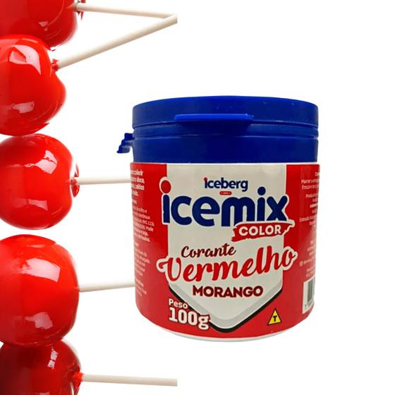 Imagem de Corante Em Pó Alimentício Hidrossolúvel Icemix Color 100g