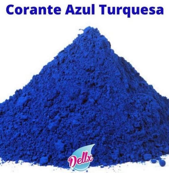 Imagem de Corante em pó Azul Turquesa 100 grs - Dellx