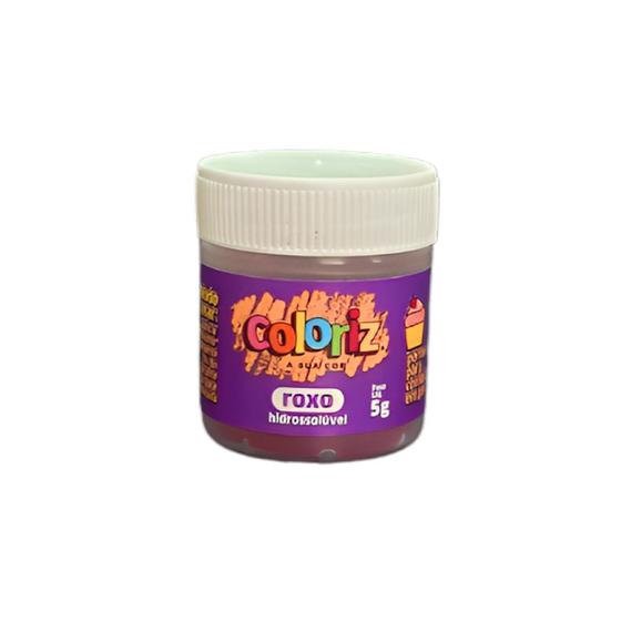 Imagem de Corante em Pó Hidrossolúvel Roxo - 5g - 1 unidade - Coloriz - Rizzo