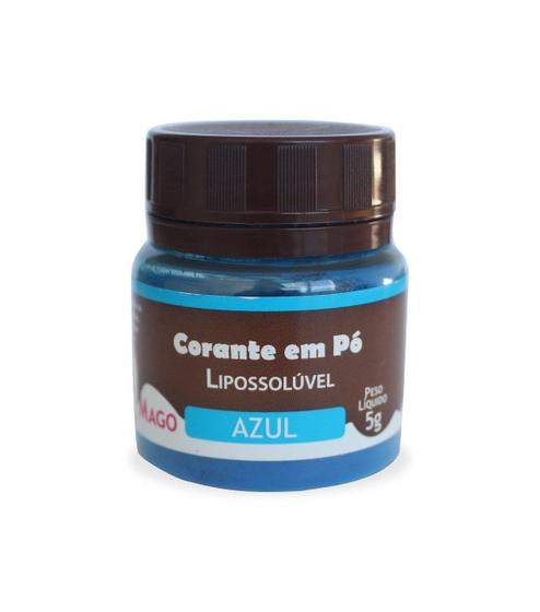 Imagem de Corante Em Po Lipos. P/ Chocolate Azul 5g Mago