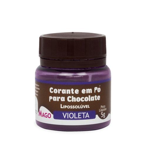 Imagem de Corante Em Po Lipos. P/ Chocolate Violeta 5g Mago