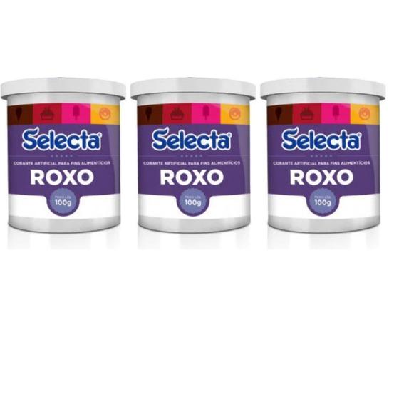Imagem de Corante Em Pó Sorvetes E Confeitaria Kit 3 Alta Pigmentação Selecta