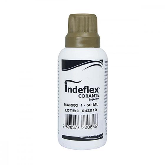 Imagem de Corante Indeflex Marrom 50Ml . / Kit C/ 12 Unidades